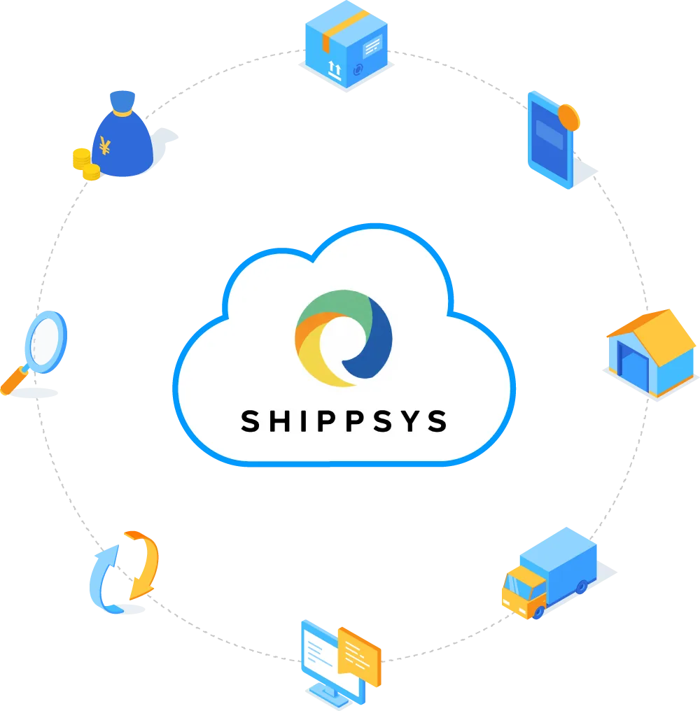 通过云端连接 SHIPPSYS 与发货业务的图片