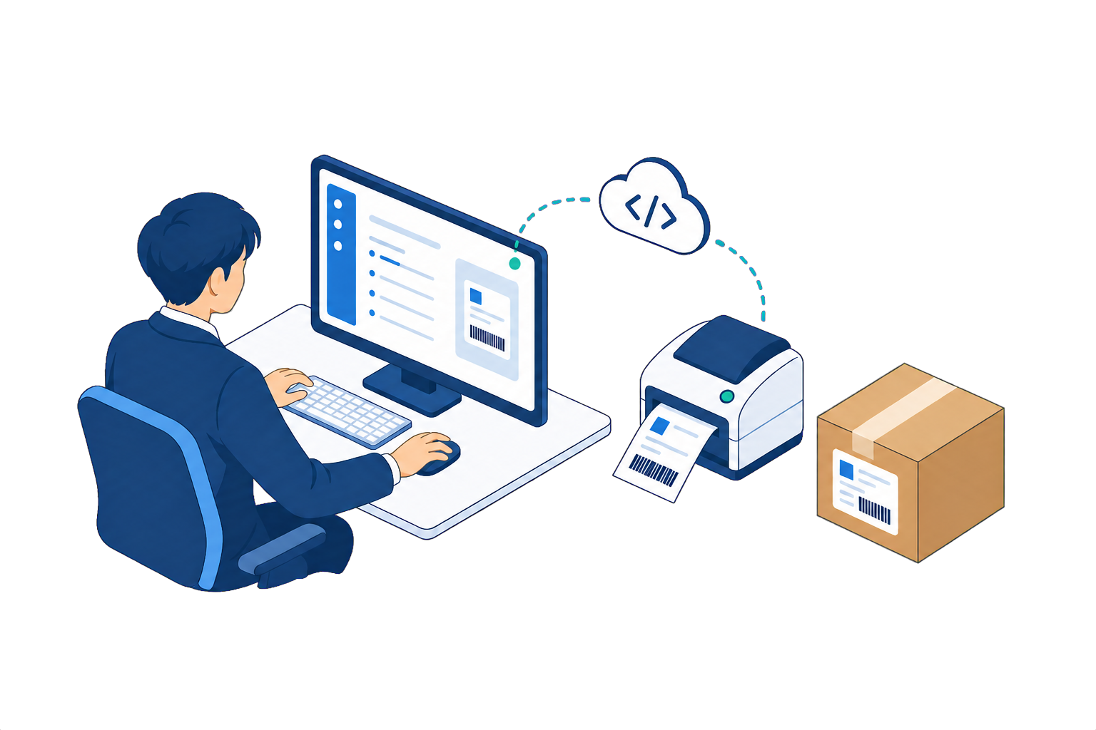 通过ShippSyS 系统画面生成面单的株式会社UMTEC的企业形象