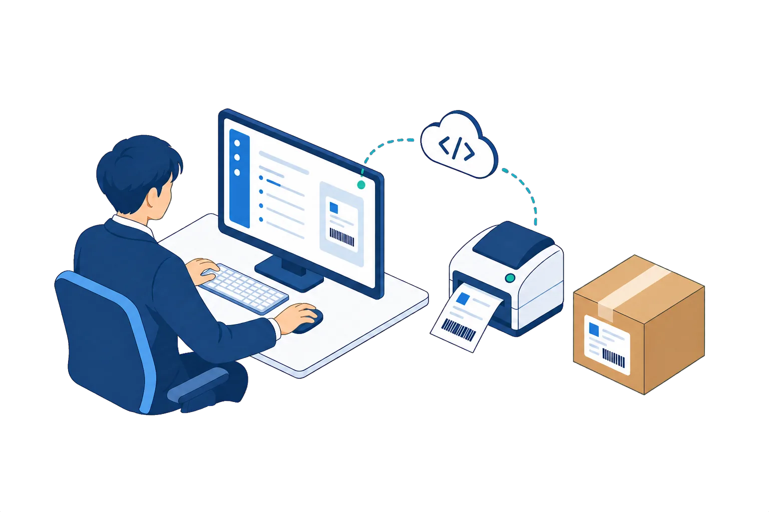 通过 ShippSyS 系统画面生成面单的株式会社 UMTEC 的企业形象
